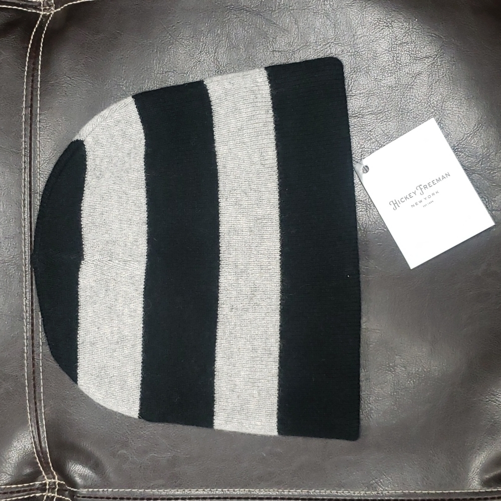 Hickey Freeman Men's Cashmere Reversible Beanie